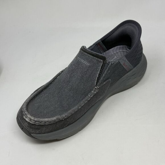 Skechers Parson Dewitt Slip Ins Shoes Mens 8.5 WW Extra Wide Fit Gray Comfort main image 11